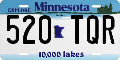 MN license plate 520TQR