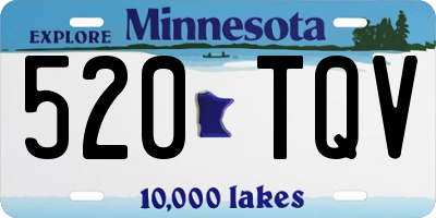 MN license plate 520TQV