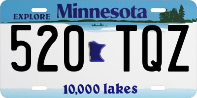 MN license plate 520TQZ