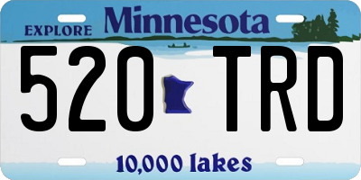 MN license plate 520TRD
