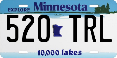 MN license plate 520TRL