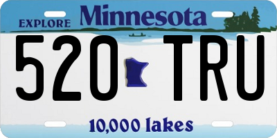 MN license plate 520TRU