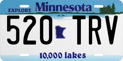 MN license plate 520TRV