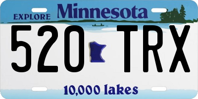 MN license plate 520TRX