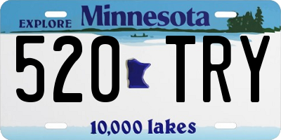 MN license plate 520TRY