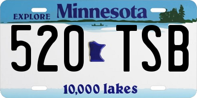 MN license plate 520TSB
