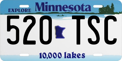 MN license plate 520TSC