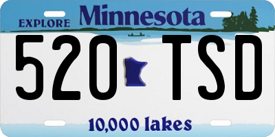MN license plate 520TSD