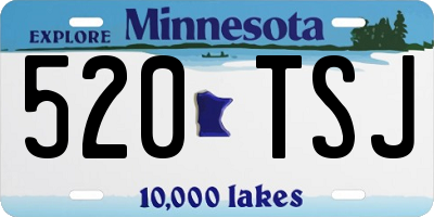 MN license plate 520TSJ