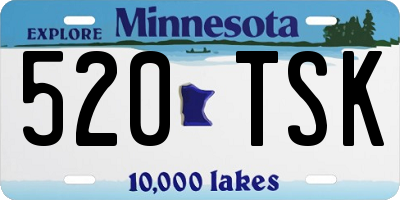 MN license plate 520TSK