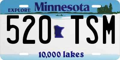 MN license plate 520TSM