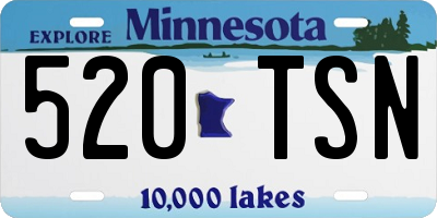 MN license plate 520TSN