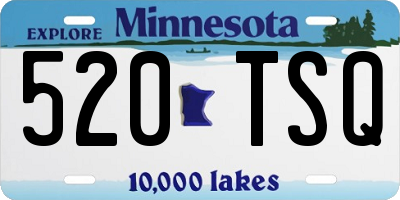 MN license plate 520TSQ