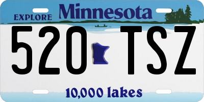 MN license plate 520TSZ
