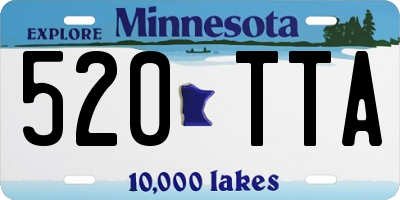 MN license plate 520TTA
