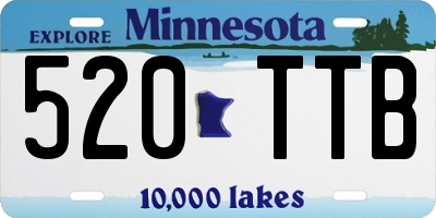 MN license plate 520TTB
