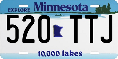 MN license plate 520TTJ