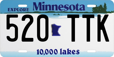 MN license plate 520TTK