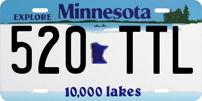 MN license plate 520TTL