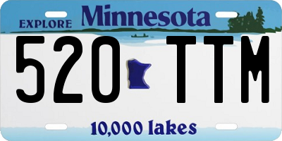 MN license plate 520TTM