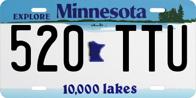 MN license plate 520TTU