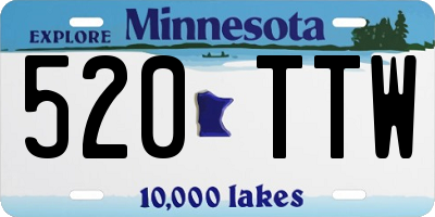 MN license plate 520TTW
