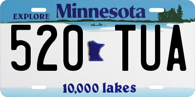 MN license plate 520TUA