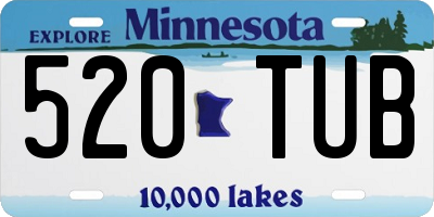 MN license plate 520TUB