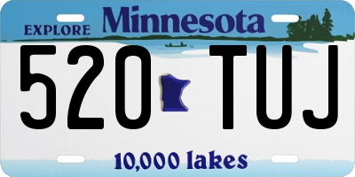MN license plate 520TUJ