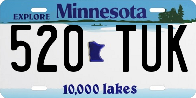 MN license plate 520TUK