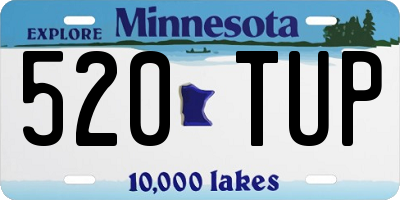MN license plate 520TUP