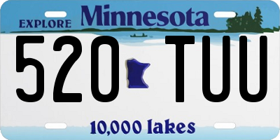 MN license plate 520TUU