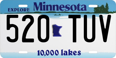 MN license plate 520TUV