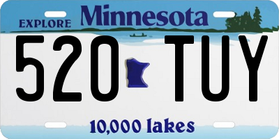 MN license plate 520TUY