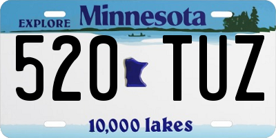 MN license plate 520TUZ