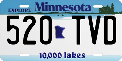 MN license plate 520TVD