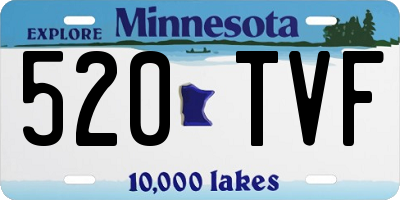 MN license plate 520TVF