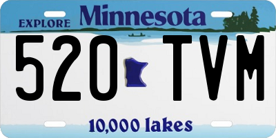 MN license plate 520TVM