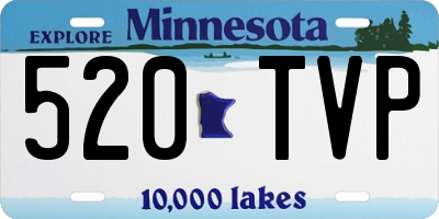 MN license plate 520TVP
