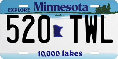 MN license plate 520TWL