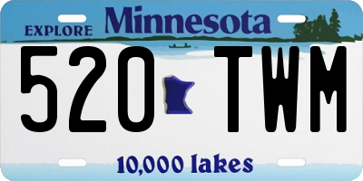 MN license plate 520TWM