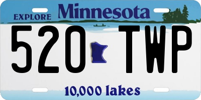 MN license plate 520TWP