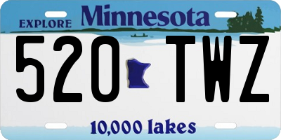 MN license plate 520TWZ