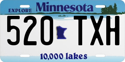 MN license plate 520TXH