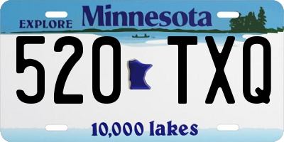 MN license plate 520TXQ