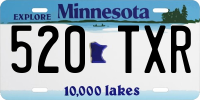 MN license plate 520TXR