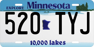 MN license plate 520TYJ