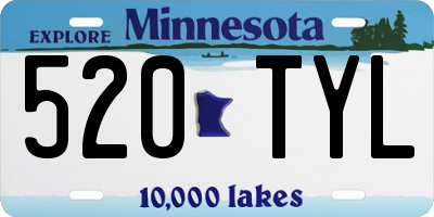 MN license plate 520TYL