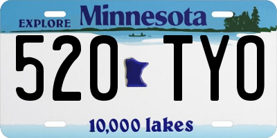 MN license plate 520TYO