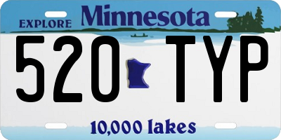 MN license plate 520TYP